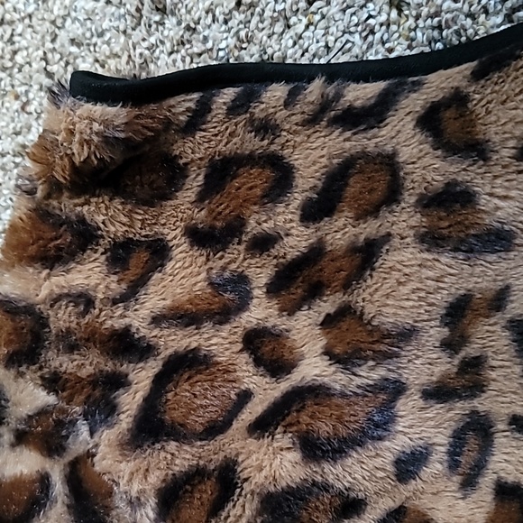 Beauciel vest 3X zip faux fur cabincore baddie animal print - Picture 7 of 13
